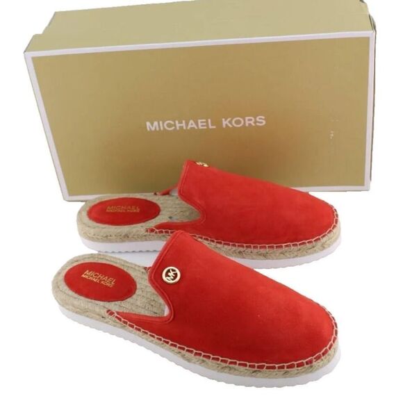 Michael Kors Vibrant Red Slip-On Sandals - Picture 1 of 8